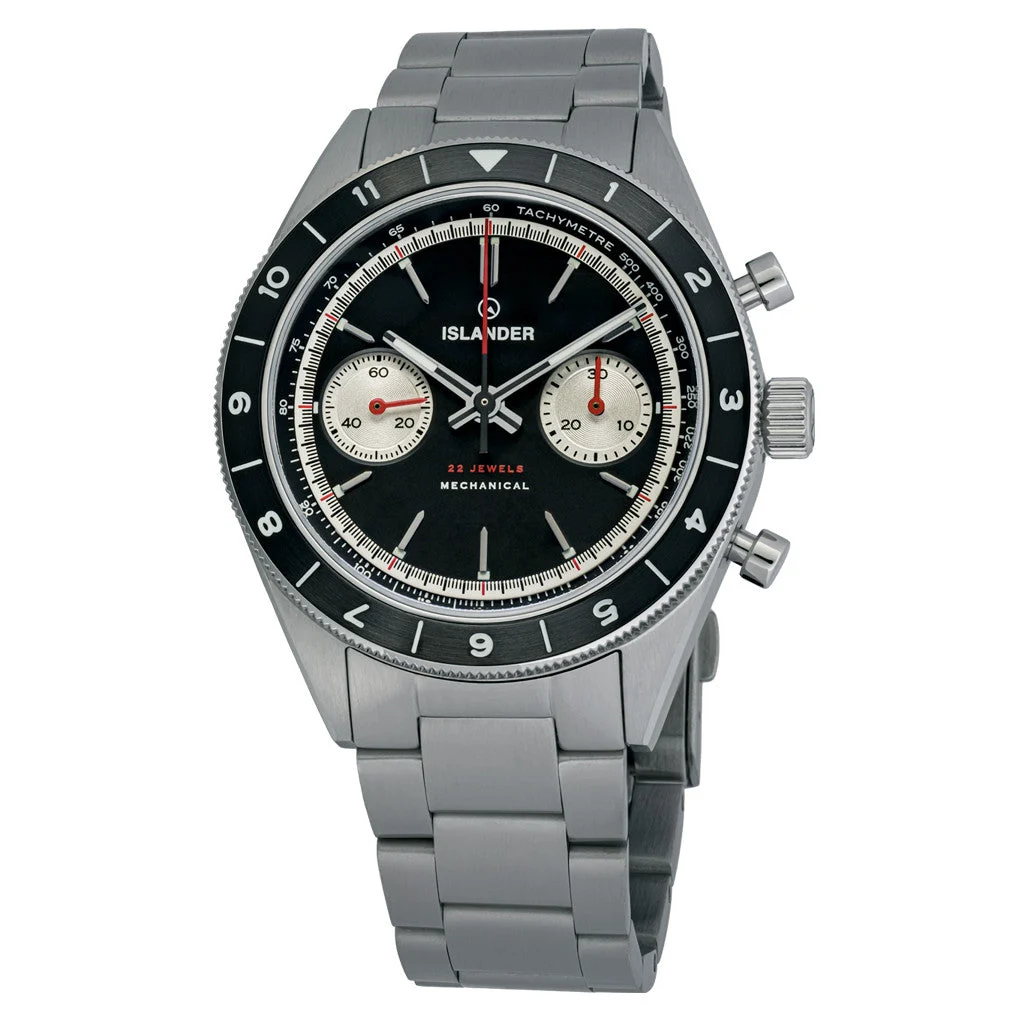 Islander Bridgehampton Racing Chronograph with Asphalt Black Dial #ISL-234 40 mm kol saati