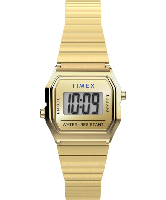 Timex Teeny Tiny Endorsed by Dimepiece 20mm Stainless Steel Expansion Band Watch with Perf