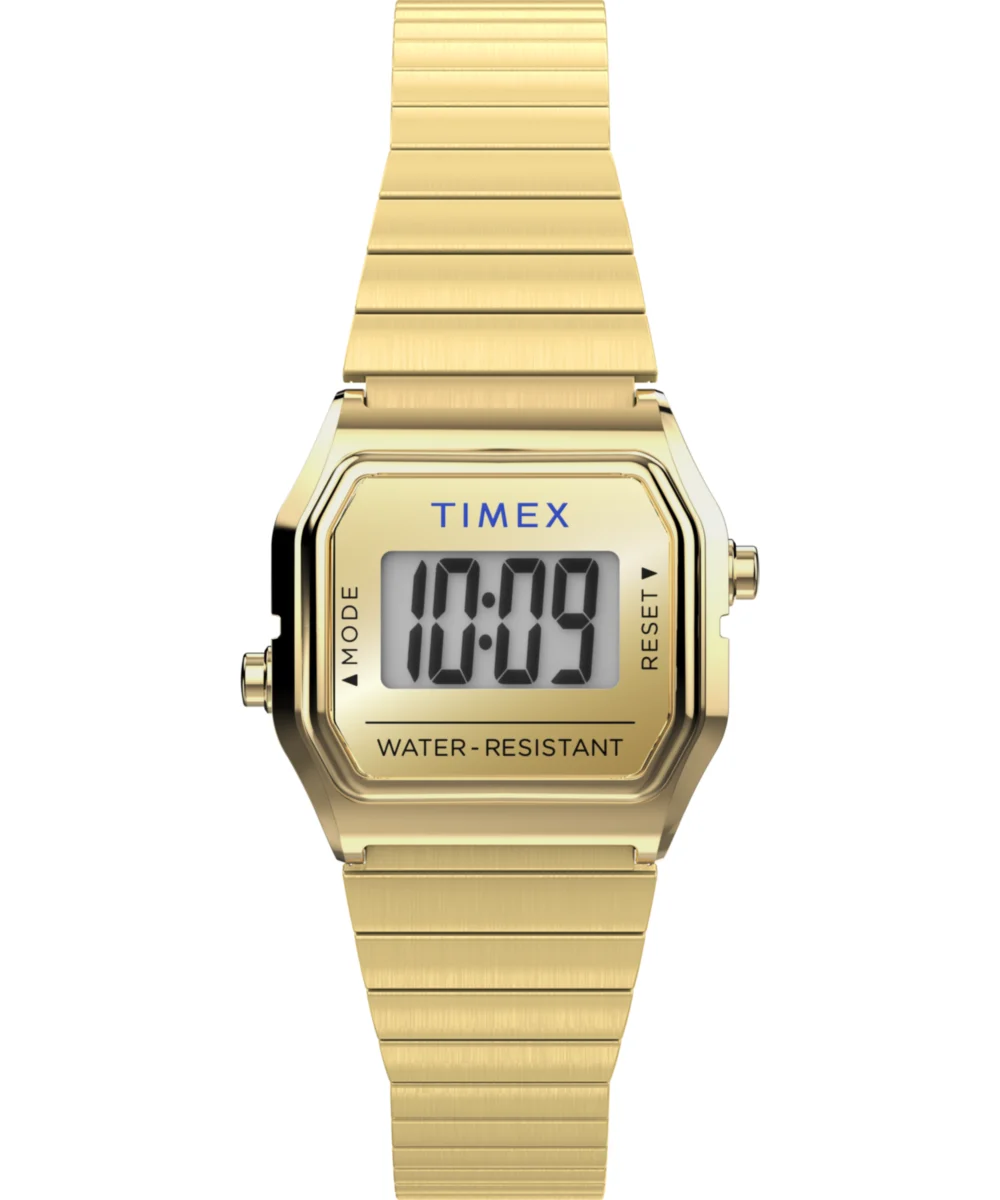 Timex Teeny Tiny Endorsed by Dimepiece 20mm Stainless Steel Expansion Band Watch with Perfect Fit TW2Y46600VQ kol saati