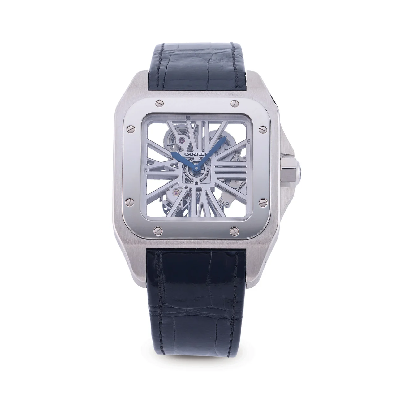 Cartier CARTIER, REF. W2020018, SANTOS 100, OPENWORKED, PALLADIUM kol saati