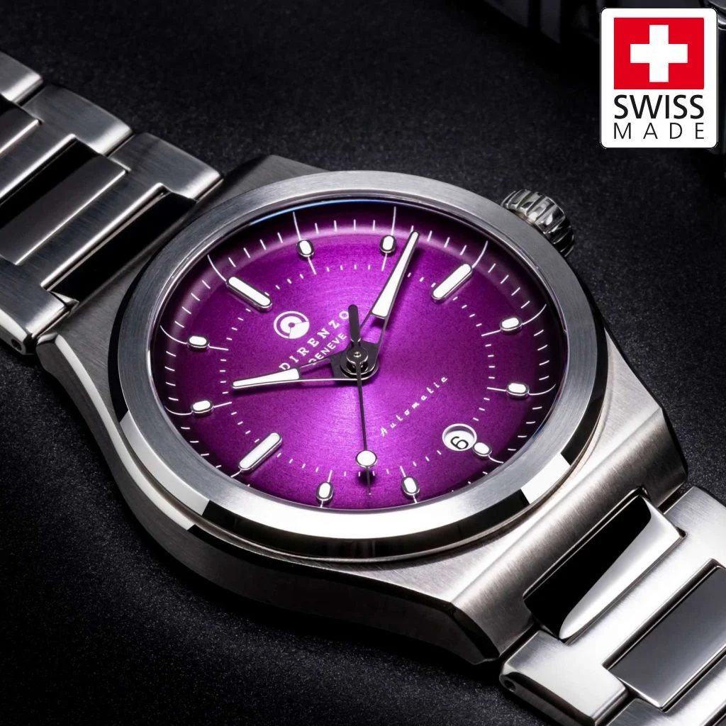 Direnzo DRZ04-V2-PURPLE 40 mm kol saati