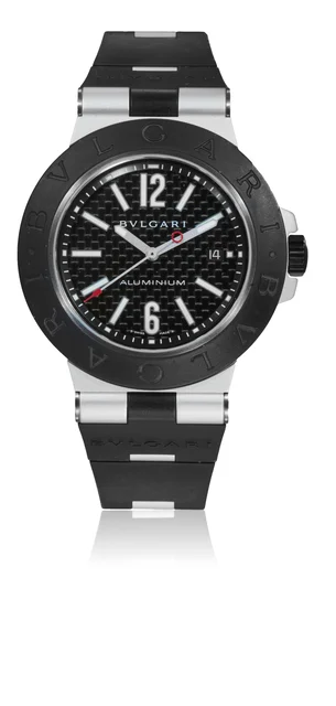 Bulgari Ref. AL 44 TA, self-winding, centre-seconds, date; “Aluminium”; aluminium kol saat