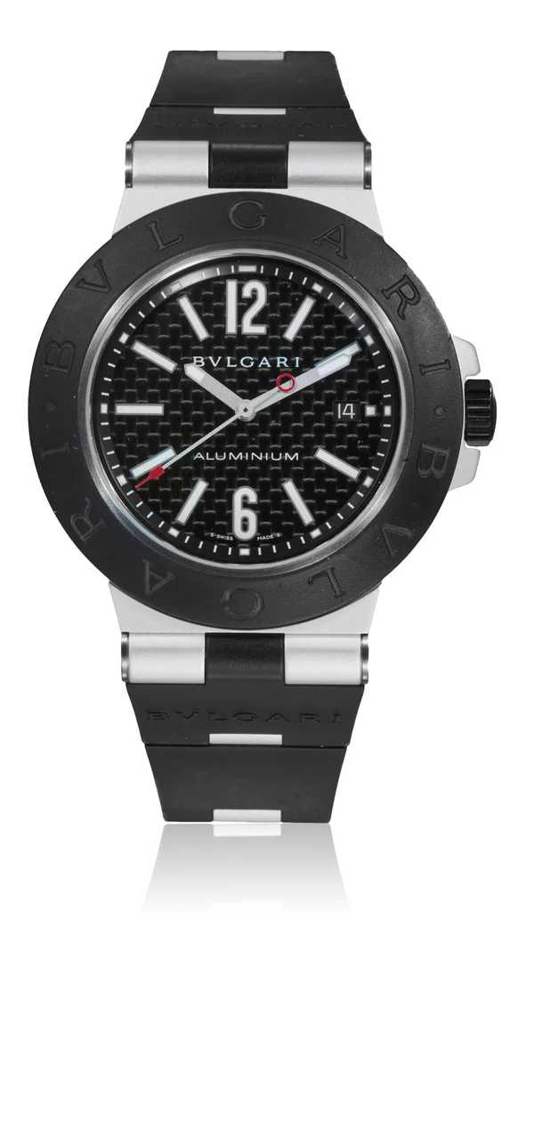 Bulgari Ref. AL 44 TA, self-winding, centre-seconds, date; “Aluminium”; aluminium kol saati