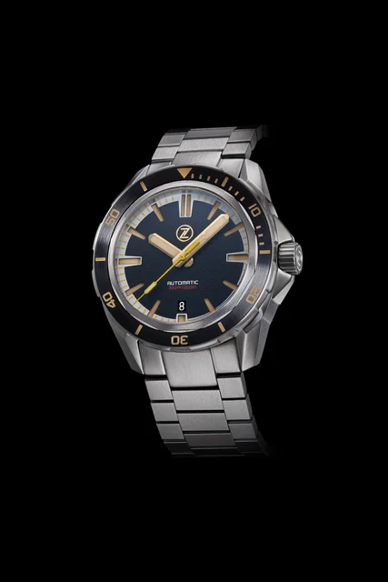 Zelos Swordfish 300m Diver ETA 2892 Black Sand kol saati