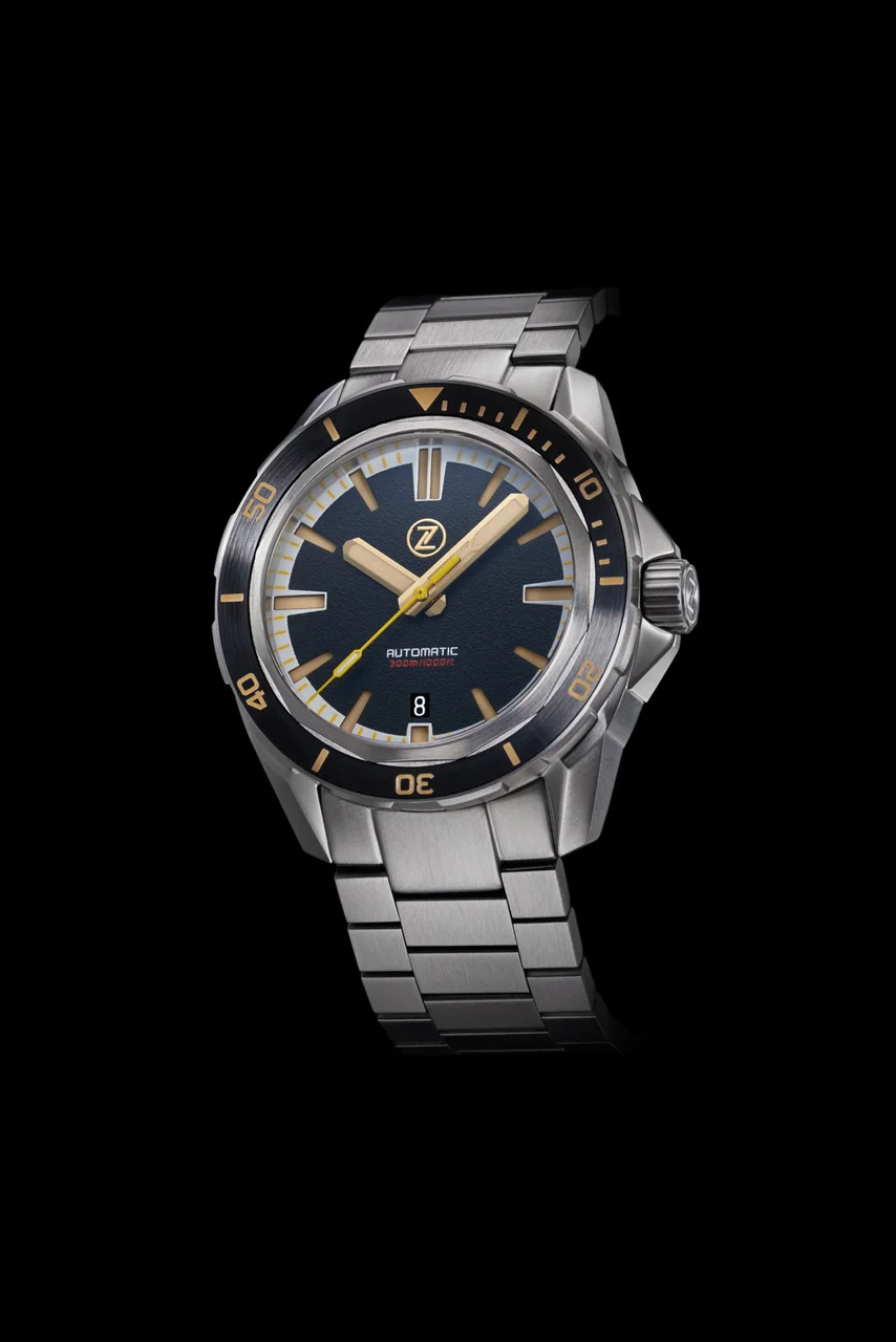 Zelos Swordfish 300m Diver ETA 2892 Black Sand 22 mm kol saati