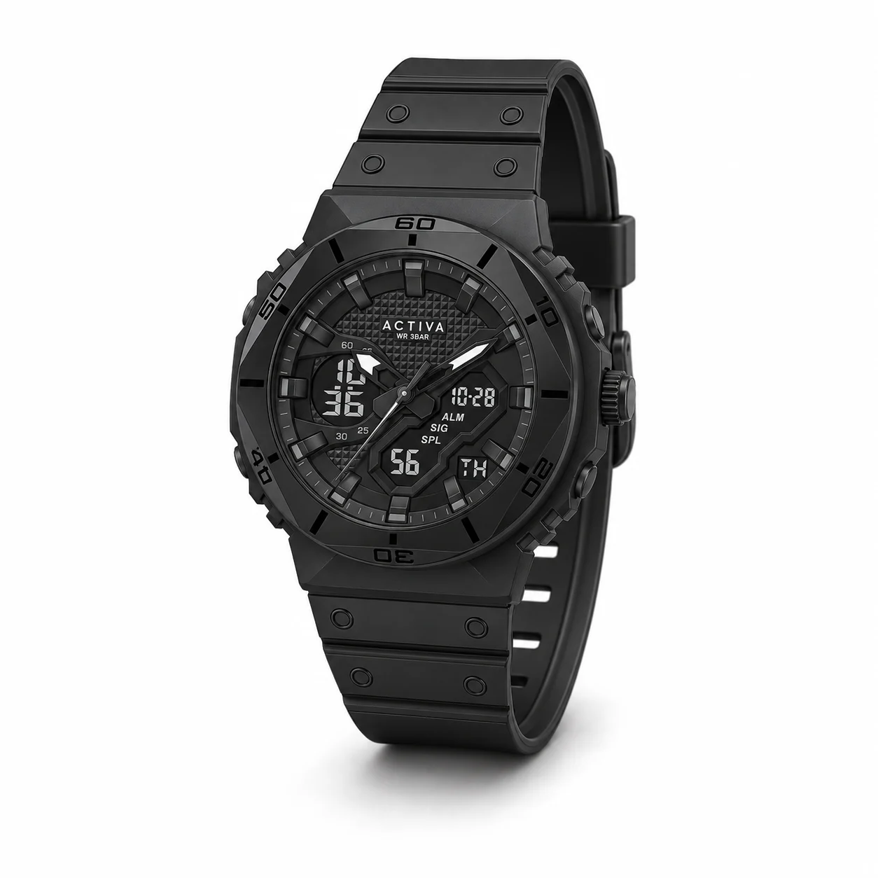 Activa Exon X Invicta Digital Watch - 48mm. Black (ACW8120-001) 48 mm kol saati