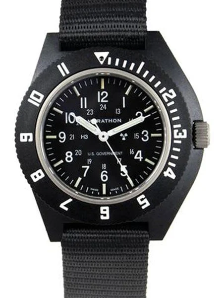 Marathon Swiss Made Quartz Military Navigator Pilot Watch with Tritium Illumination #WW194