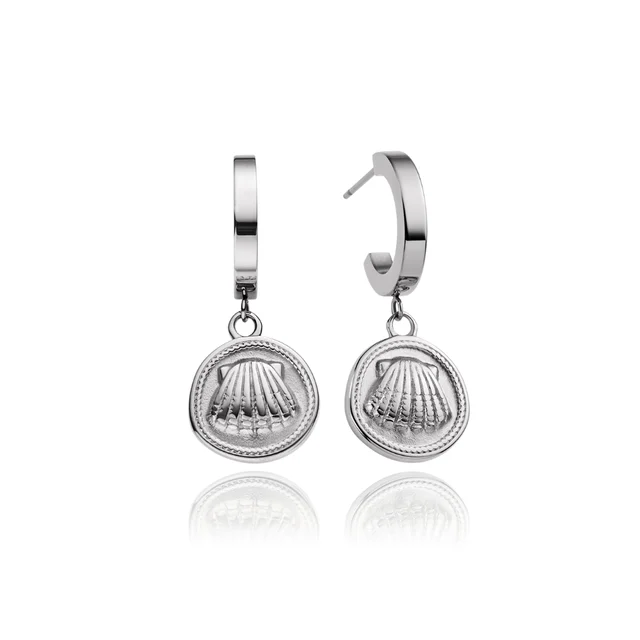 Default Scallop Coin Ohrring Silber PH-JE-1840 kol saati
