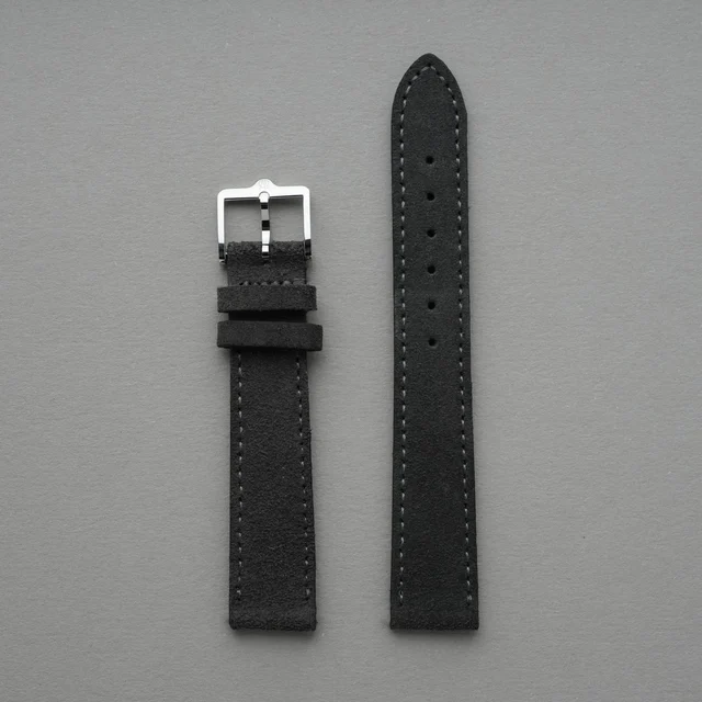 anOrdain Grey suede grey-suede-strap kol saati