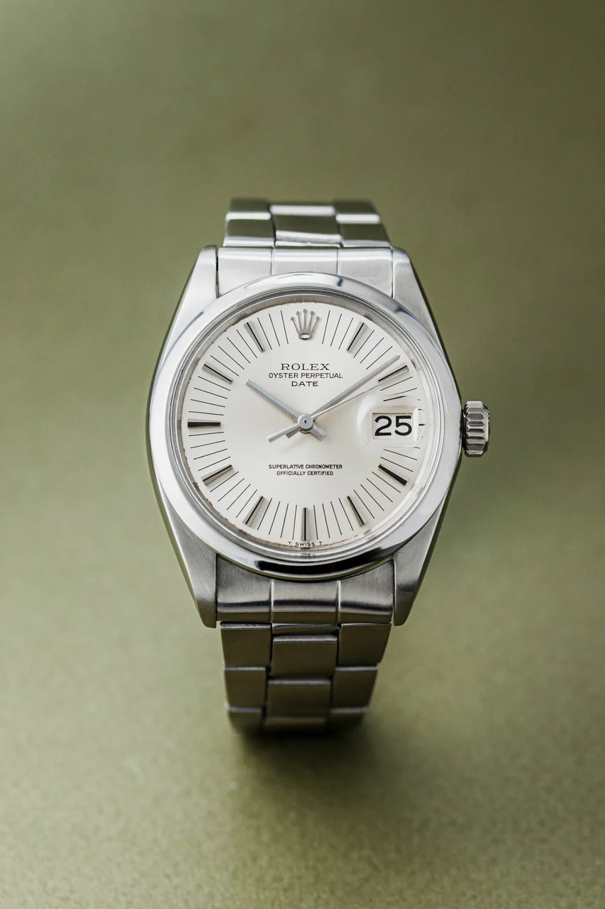Rolex Date Ref.1500 Radium Dial 34 mm kol saati