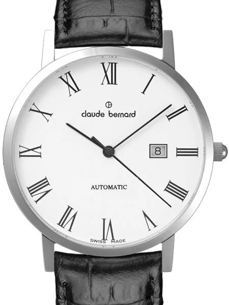Claude Bernard Swiss Made ETA Automatic Dress Watch #80095-3-BR 40 mm kol saati
