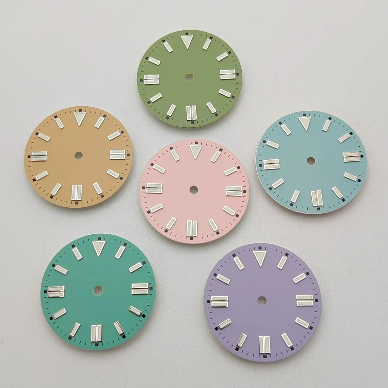 Tandorio semi-matte double-nail candy-colored dial universal Japanese NH35/ Miyota 8215 movement 5970600718662 28.5 mm kol saati