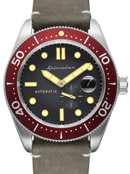 Spinnaker Croft Automatic Sports Watch with 43mm Case and Black Dial #SP-5058-05 43 mm kol saati
