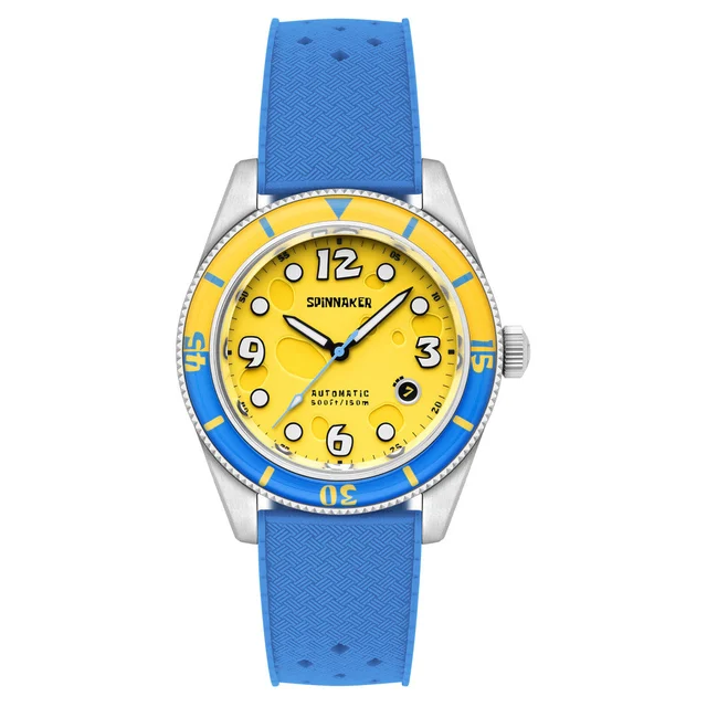 Spinnaker Fleuss Automatic SpongebBob SquarePants Conch Street LE Yellow Sponge #SP-5151-0