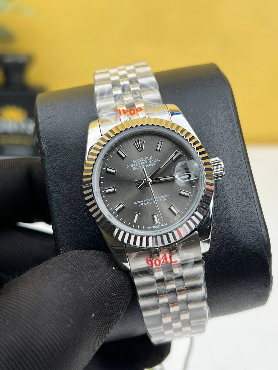 Rolex Date Just Grey Dial 31mm – Automatic Movement 31 mm kol saati