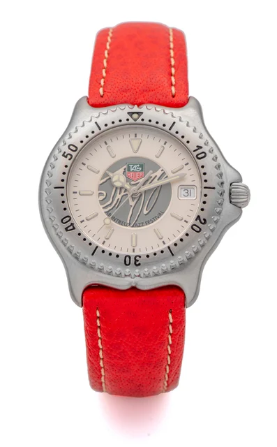 Tag Heuer Ref. WI 1110, quartz, centre-seconds, date; “Montreux Jazz Festival 1995”; limit