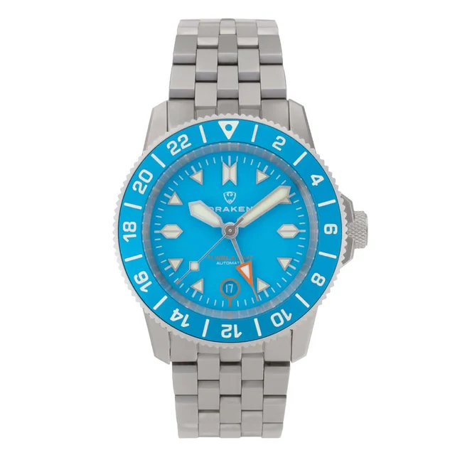 Draken Tugela GMT 'Super Blue' Dive Watch #DKN-09 kol saati