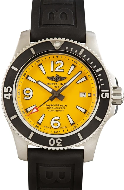 Breitling Superocean 44 Yellow Dial A17367021I1S1 kol saati