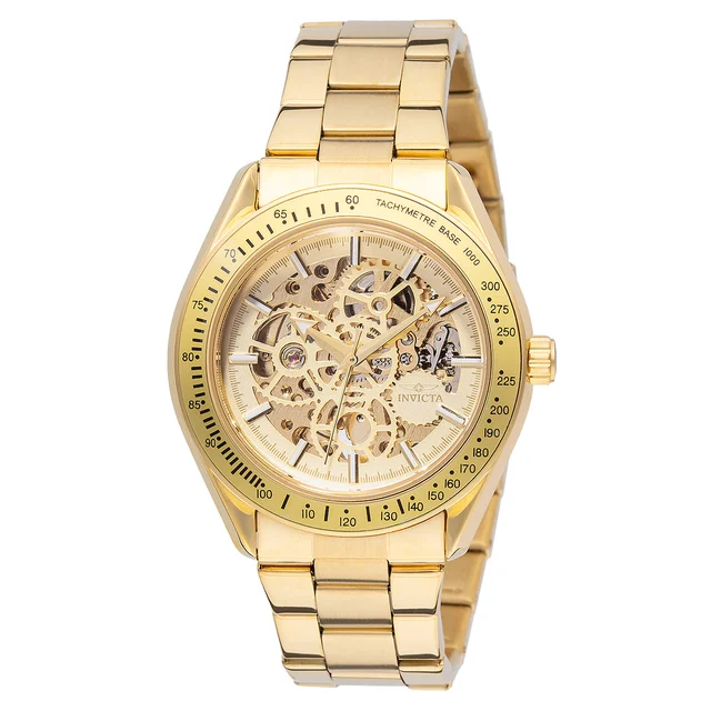 Invicta Objet D Art Excelsior Automatic Watch w/ Skeleton Dial - 43mm. Gold (49501) kol sa