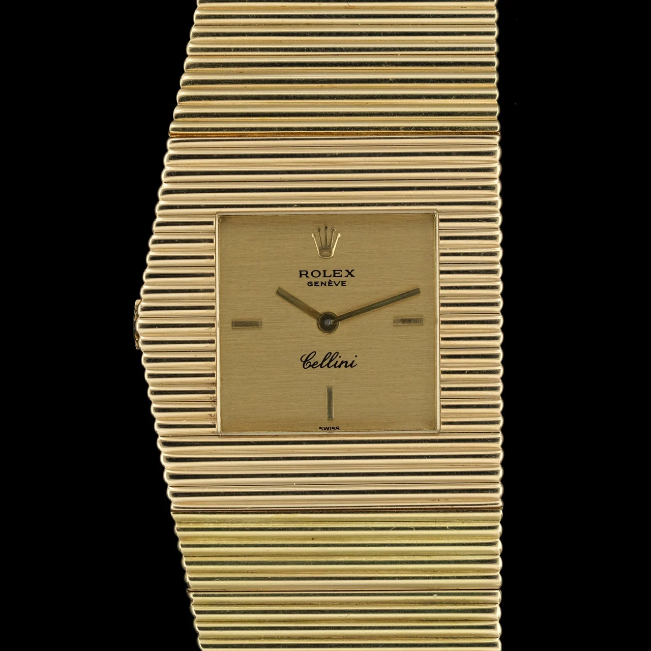 Rolex King Midas Stripe ref.4344 from 1977 28 mm kol saati