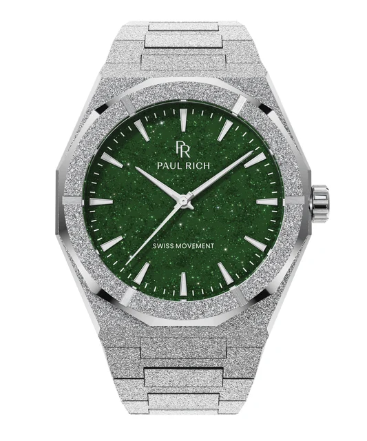 Paul Rich Frosted Star Dust II PR99II - Silver Green kol saati