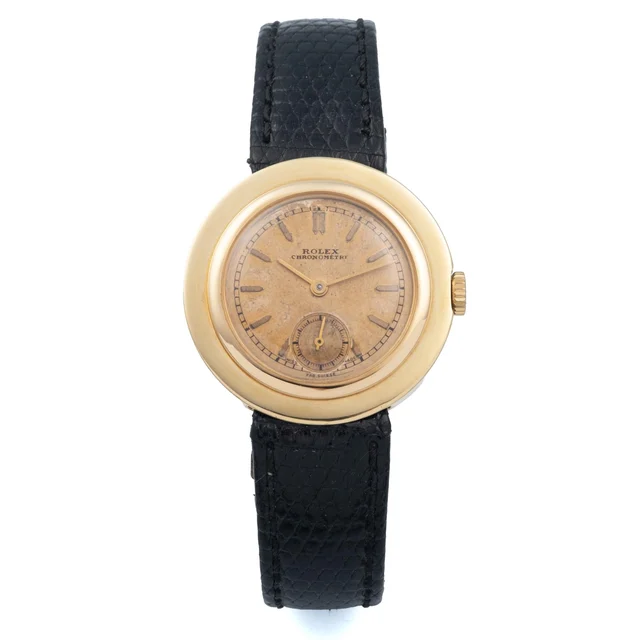 Rolex Disco Volante, Dial Double Swiss, 18KT Yellow Gold 2948 kol saati