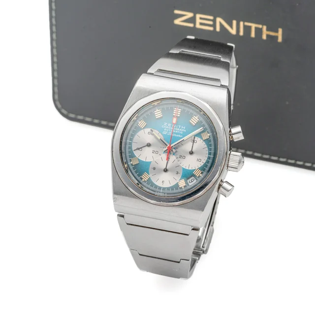 Zenith ZENITH, REF. A782, DEFY EL PRIMERO CHRONOGRAPH, BLUE DIAL, STEEL kol saati