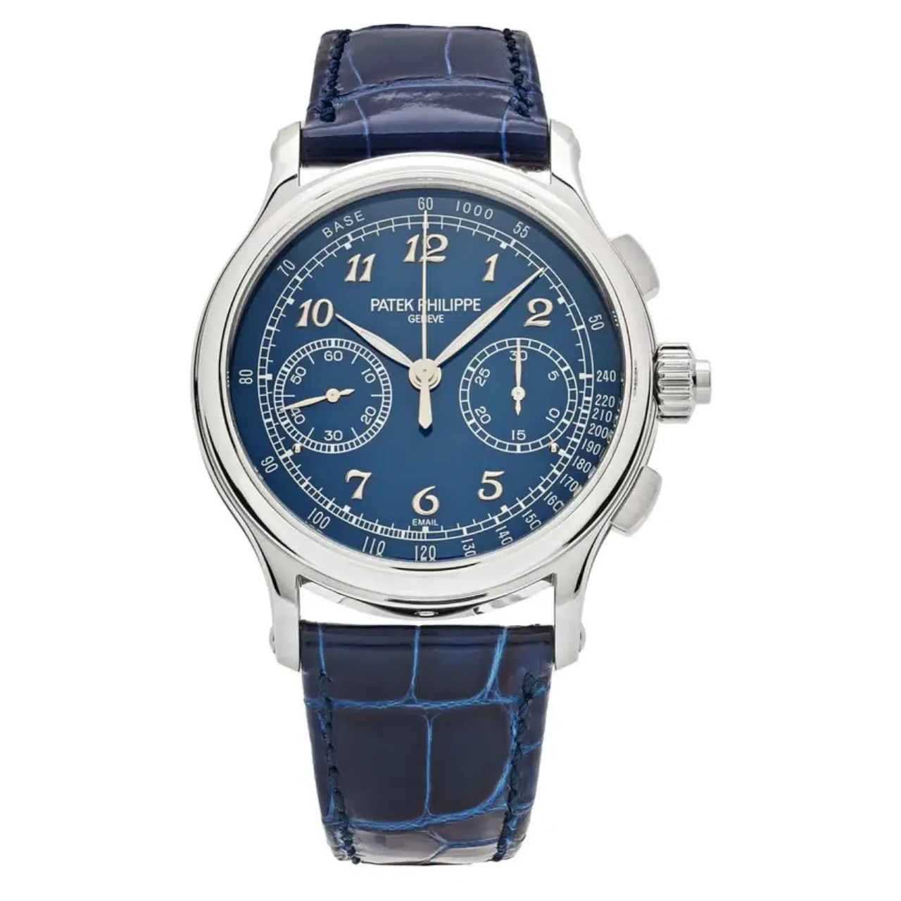 Patek Philippe Platinum Chronograph with Blue Enam Patek Philippe 5370P-011 Platinum Chronograph with Blue Enam 41 mm kol saati