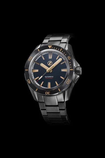 Zelos Swordfish V2 300m Diver Seiko NH35 Black Sand PVD kol saati