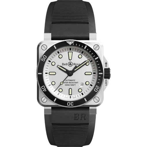 Bell & Ross Diver White BR0392-D-WH-ST/SRB kol saati