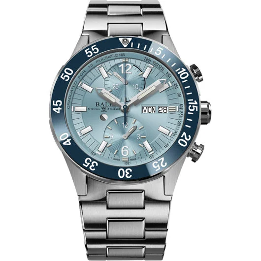 Ball Roadmaster Rescue Chronograph Ice Blue Dial DC3030C-S3-IBE kol saati