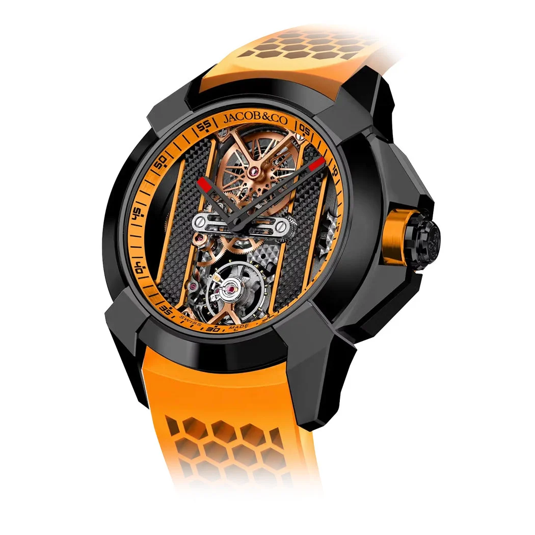 Jacob & Co. Jacob & Co. Epic X Bridges Black Orange EX120.11.AI.AB.A kol saati