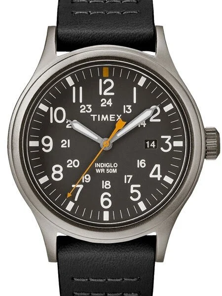 Timex Allied Quartz Watch with Black Dial and INDIGLO Night-Light #TW2R46500VQ 40 mm kol saati