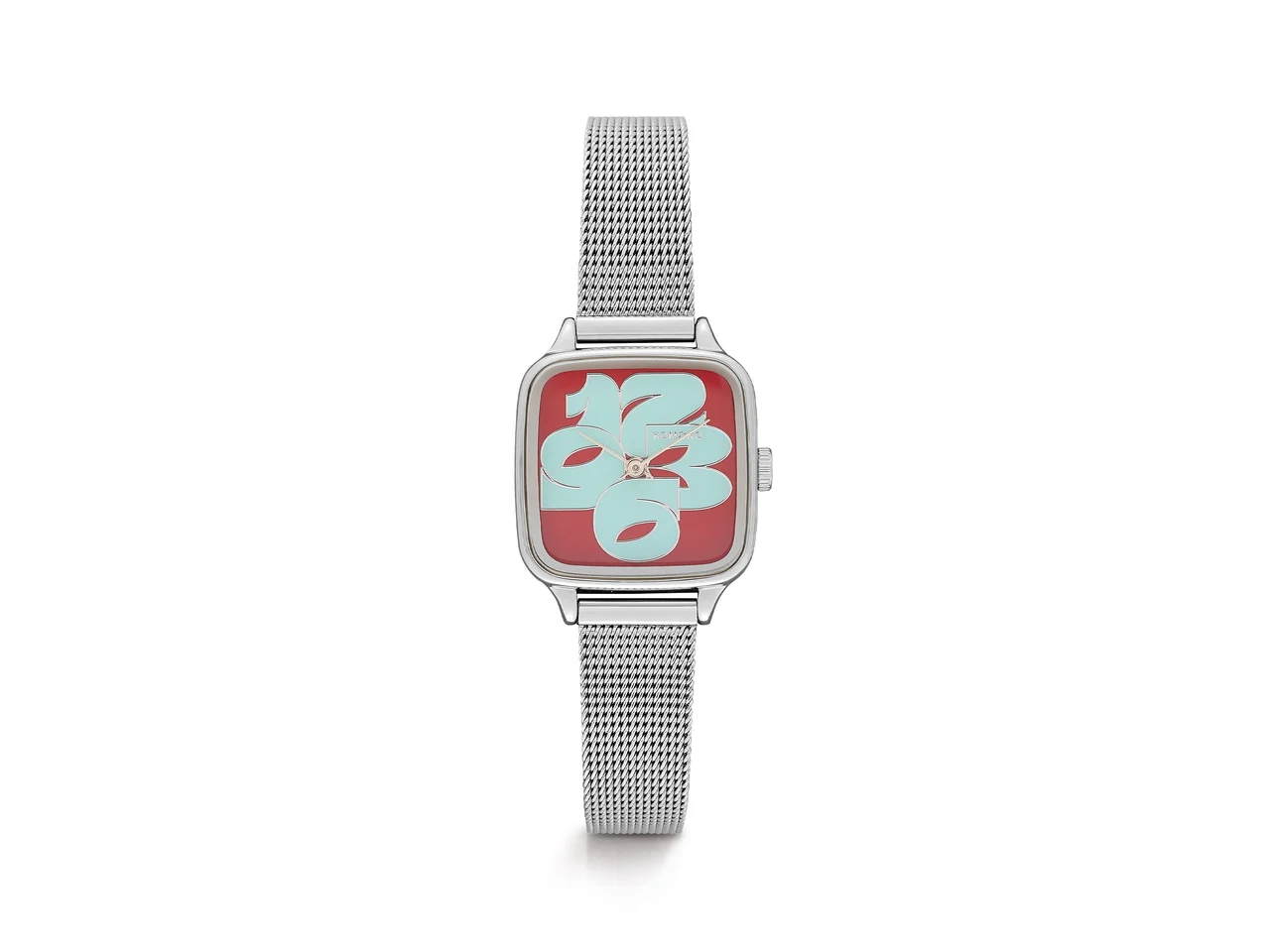 Komono Kate Royale Cameo Silver Bordeaux KOM-W4221 kol saati