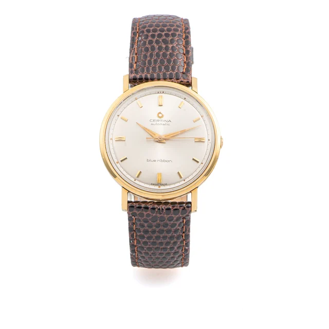 Certina CERTINA, REF. 5610 107, BLUE RIBBON, YELLOW GOLD kol saati