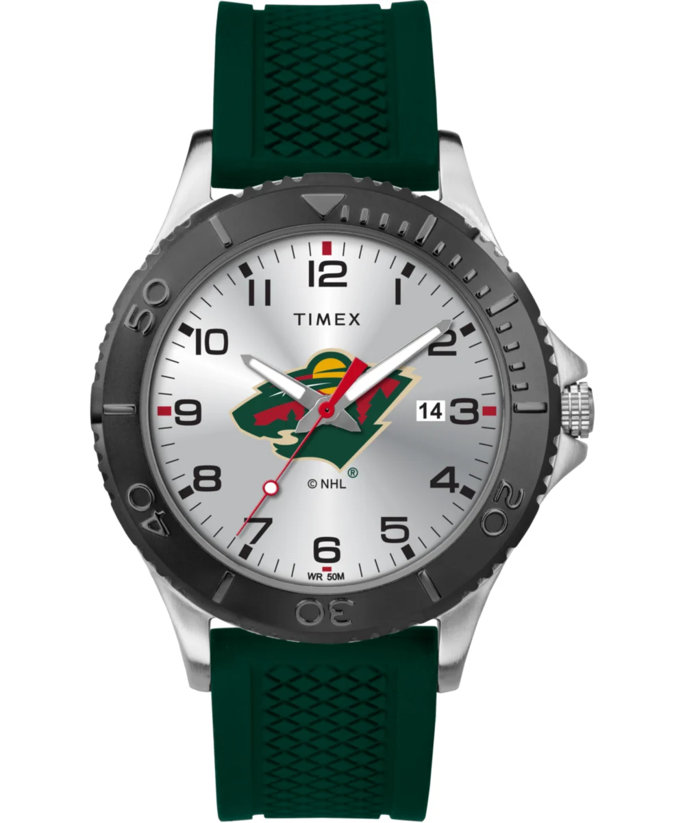 Timex Gamer Green Minnesota Wild TWZHWILMH 42 mm kol saati