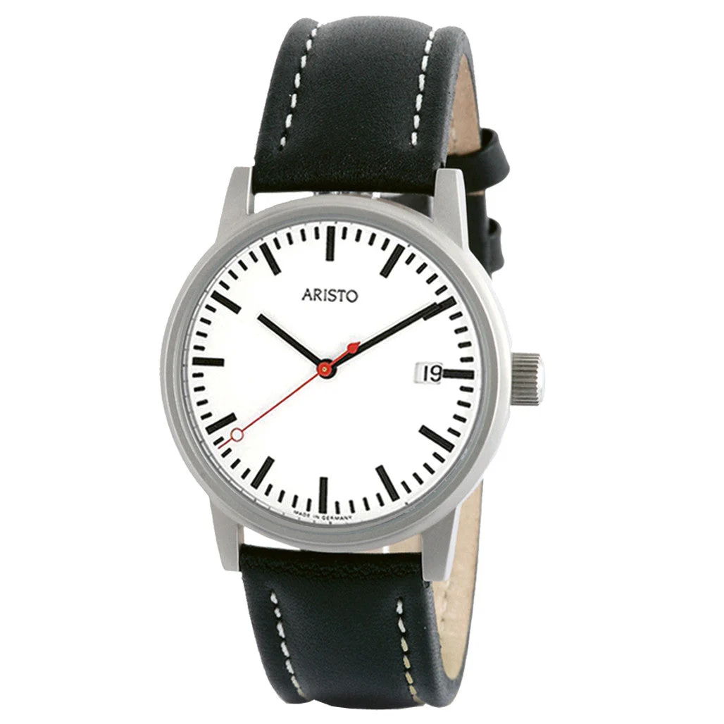 Aristo Bauhaus Railroad Watch #3H195 39 mm kol saati
