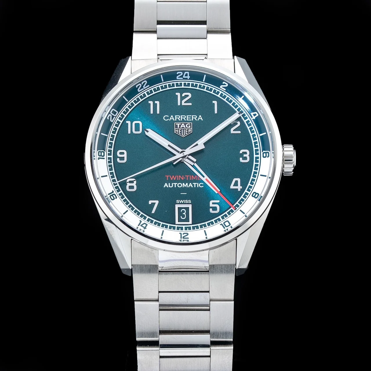 Tag Heuer Carrera Date Twin-Time WDAZ114.BA0043 210009N35774 41 mm kol saati