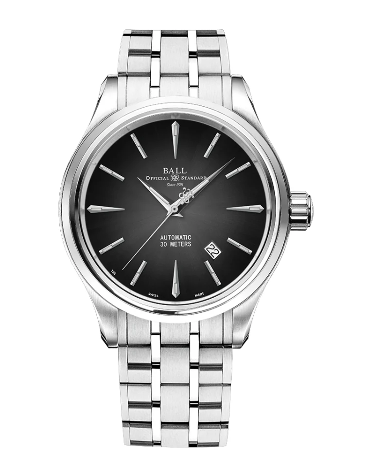 Ball Trainmaster NM9080D-S1J-BK 40 mm kol saati