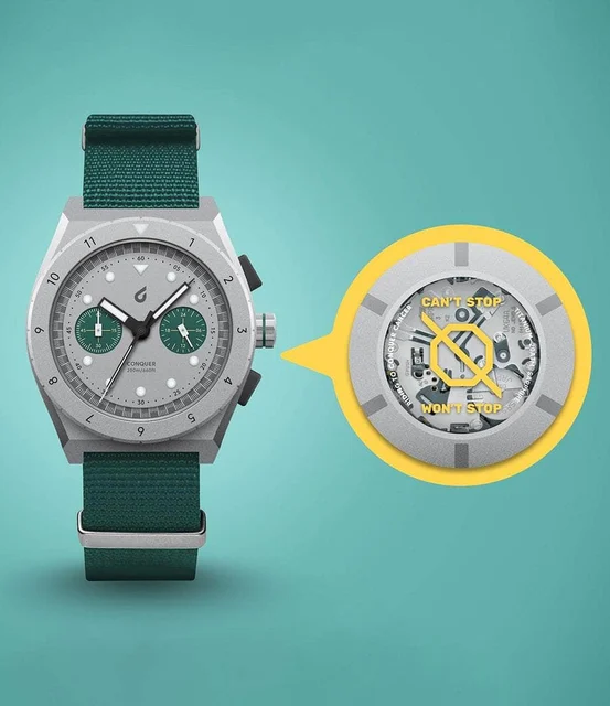 Worn & Wound BOLDR Conquer Limited Edition Chronograph RTCC-BC kol saati