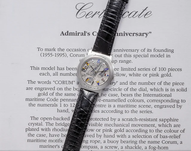 Corum CORUM REF. 55.730.59, "ADMIRAL'S CUP ANNIVERSARY", 18K WHITE GOLD, LIMITED EDITION N