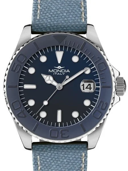 Mondia Madison Sport Quartz Watch with Blue Dial #MI764SS-01BL-CF 40 mm kol saati