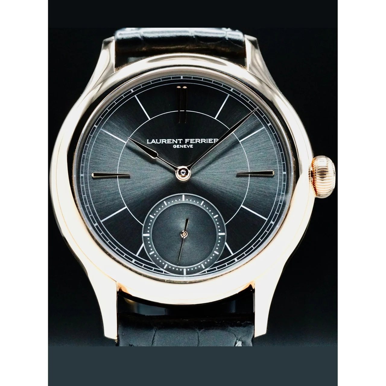 Laurent Ferrier Classic Micro Rotor Red Gold Sunburst Slate Grey 210000072543 40 mm kol saati