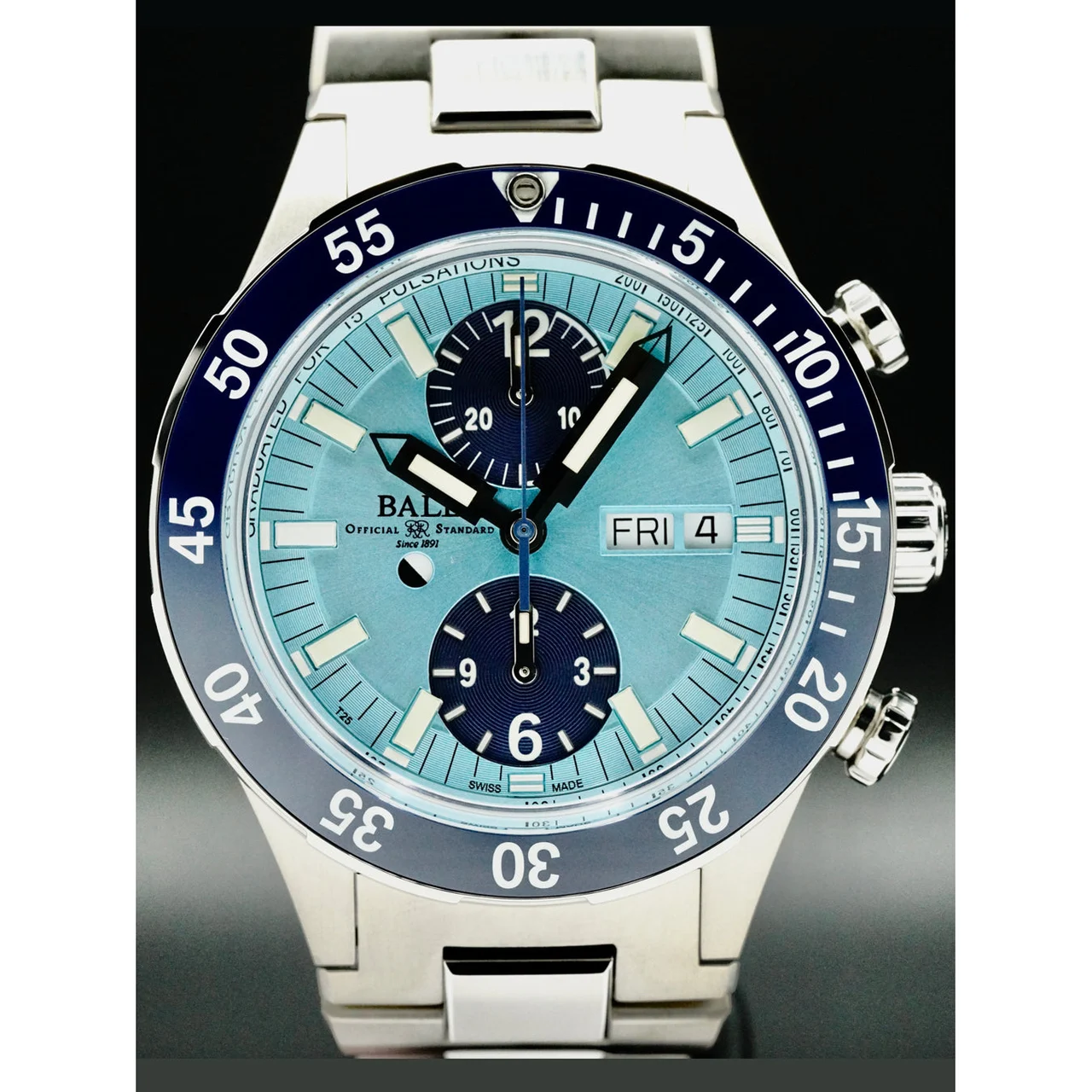 Ball Roadmaster Rescue Chronograph Ice Blue Dial 42mm 210000053219 42 mm kol saati