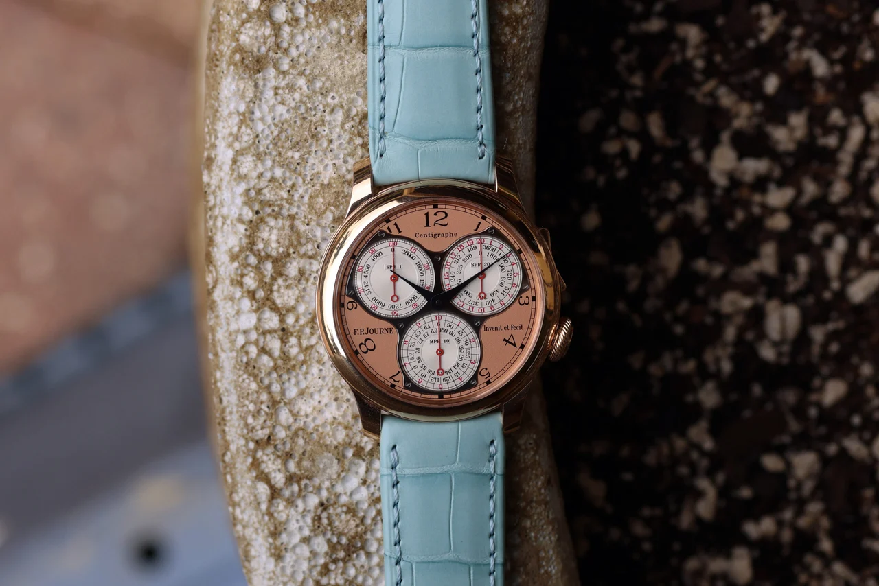 F.P. Journe Centigraphe Souverain ref. CT “Pink on Pink” 40 mm kol saati