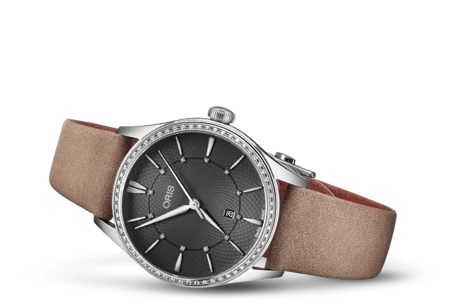 Oris Artelier Date Diamonds 01 561 7724 4953-07 5 17 33FC 33 mm kol saati