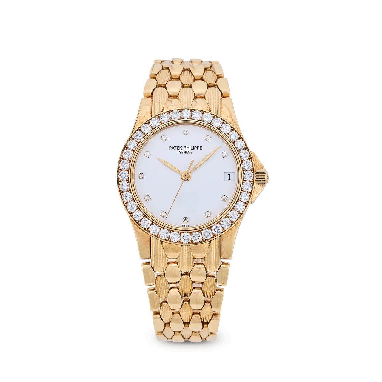 Patek Philippe PATEK PHILIPPE, REF. 5081/10, NEPTUNE, 18K YELLOW GOLD AND DIAMOND kol saati