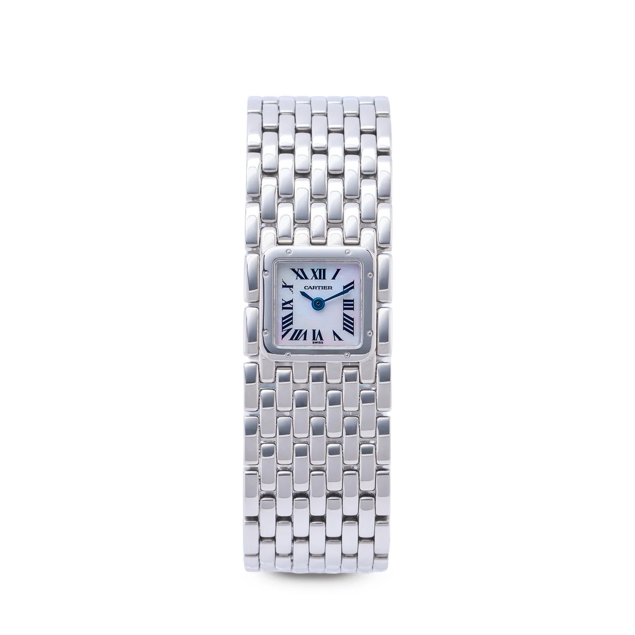 Cartier CARTIER, REF. W61001T9, PANTHERE RUBAN, MOP DIAL, STAINLESS STEEL kol saati