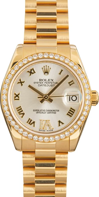 Rolex Datejust 178288 18k Yellow Gold kol saati