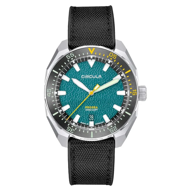 Circula ProSea Automatic Dive Watch with Petrol Paper Dial #PS-SH-PS kol saati